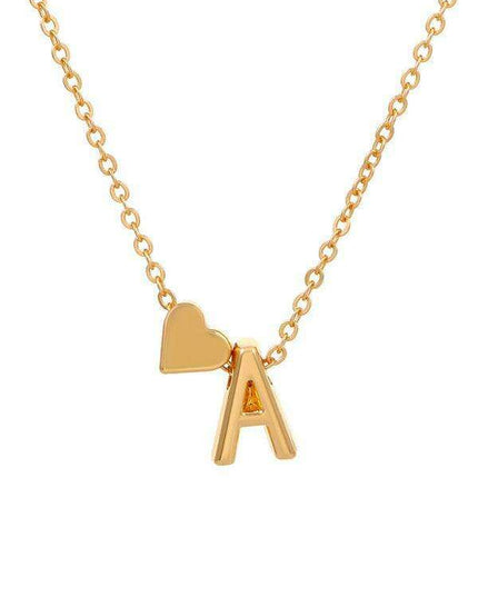 Personalized Love Initials Necklace - Stylish Heart Pendant