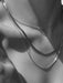 Spice Girl Charm Titanium Steel Double Layer Necklace Set - Effortless Elegance for Elevated Style