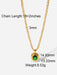 New stainless steel jewelry cubic zirconia oval pendant necklace