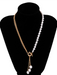 Baroque shaped pearl necklace creative irregular chain clavicle necklace