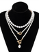Baroque shaped pearl necklace creative irregular chain clavicle necklace