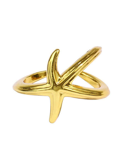New fashionable and simple starfish niche design index finger ring