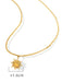 New clavicle chain fashionable simple small sun pendant titanium steel necklace