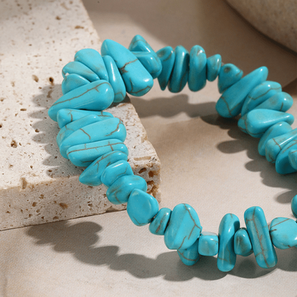 Bohemian Colorful Gravel Bracelet Natural Stone Bracelet