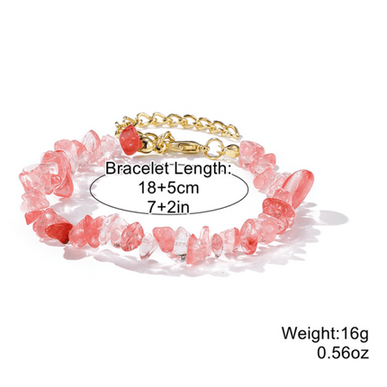 Bohemian Colorful Gravel Bracelet Natural Stone Bracelet