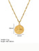 Fashionable and versatile heart-shaped textured pendant necklace