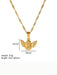 Fashionable and versatile heart-shaped textured pendant necklace