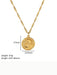 Fashionable and versatile heart-shaped textured pendant necklace