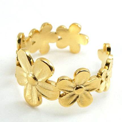 Fashionable and personalized retro style ring gold living ring