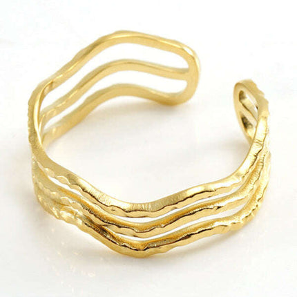 Fashionable and personalized retro style ring gold living ring