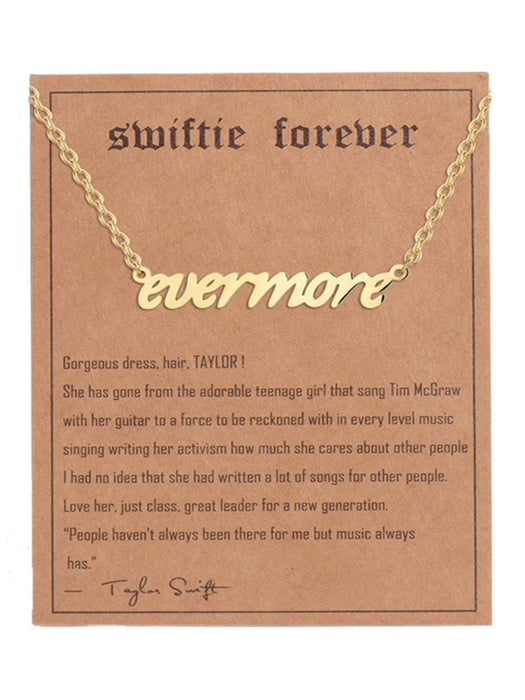 New fashionable golden letter golden number pendant clavicle chain
