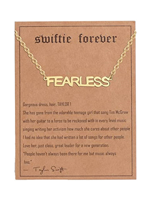New fashionable golden letter golden number pendant clavicle chain