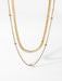 INS new fashion stacked ball bead chain jewelry snake chain choker necklace