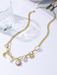 New Bohemian Metal Ancient Coin Multi-Pendant Devil's Eye Necklace
