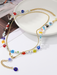 Five-pointed star stacked zircon metal necklace multi-layer necklace new style