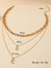 Fashionable and exquisite multi-layer pendant clavicle necklace for women