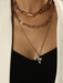 Fashionable and exquisite multi-layer pendant clavicle necklace for women