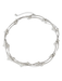 Exaggerated round punk collarbone chain Geometric beads Beaded necklace