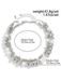 Exaggerated round punk collarbone chain Geometric beads Beaded necklace