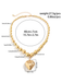 Exaggerated round punk collarbone chain Geometric beads Beaded necklace