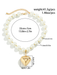 Exaggerated round punk collarbone chain Geometric beads Beaded necklace