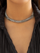 Punk multi-layer chain stacking necklace simple niche geometric sphere personality necklace