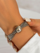 Punk multi-layer chain stacking necklace simple niche geometric sphere personality necklace