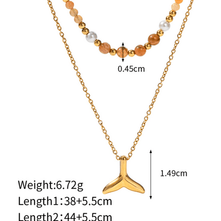 New summer beach style fashion ocean starfish shell necklace