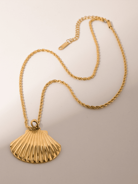 Summer Beach Ocean Shell Necklace – Stainless Steel Fashion Jewelry