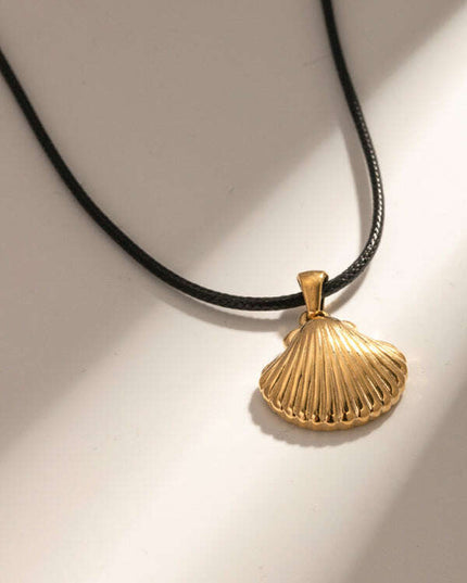 New Summer Beach Ocean Metallic Shell Necklace