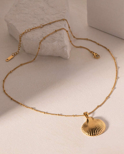 New Summer Beach Ocean Metallic Shell Necklace