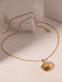 New Summer Beach Ocean Metallic Shell Necklace