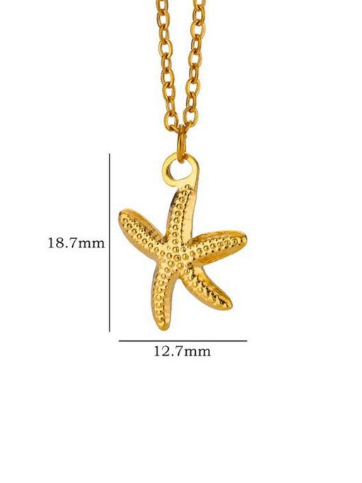 New versatile holiday ocean starfish pendant necklace