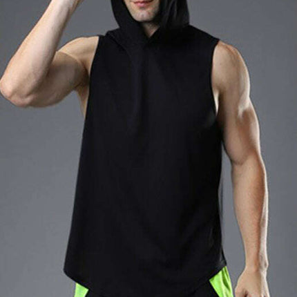Men's Hooded Woven Polyester Sports Vest