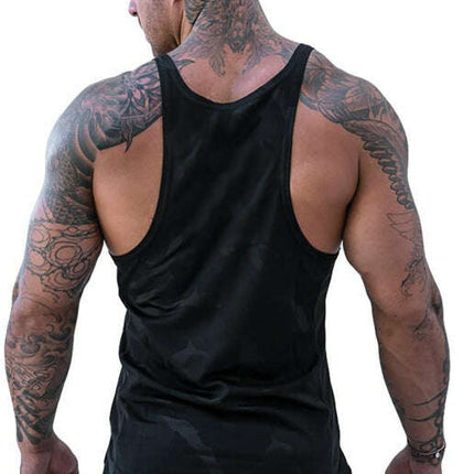Men's Camouflage Print Breathable Quick Dry Sleeveless Tank Top