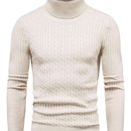 Men's knitted sweater cross-border turtleneck slim fit bottoming sweater
