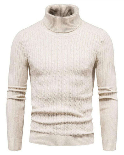 Men's knitted sweater cross-border turtleneck slim fit bottoming sweater