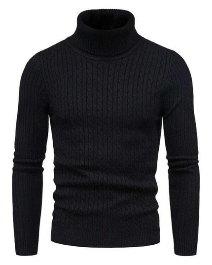 Men's knitted sweater cross-border turtleneck slim fit bottoming sweater