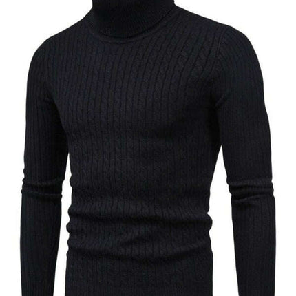 Men's knitted sweater cross-border turtleneck slim fit bottoming sweater