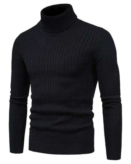 Men's knitted sweater cross-border turtleneck slim fit bottoming sweater