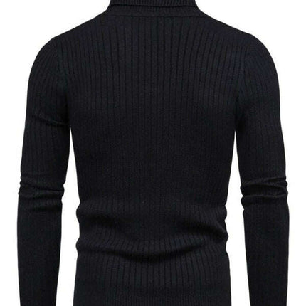 Men's knitted sweater cross-border turtleneck slim fit bottoming sweater