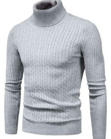 Men's knitted sweater cross-border turtleneck slim fit bottoming sweater