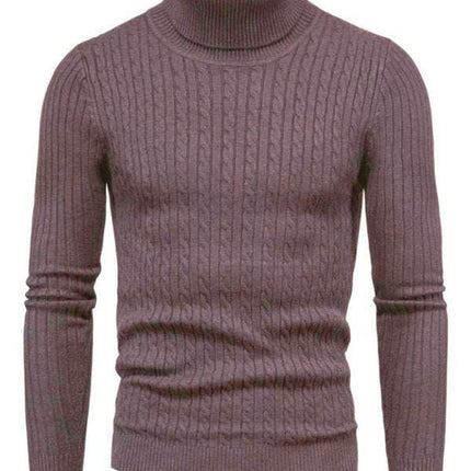 Men's knitted sweater cross-border turtleneck slim fit bottoming sweater