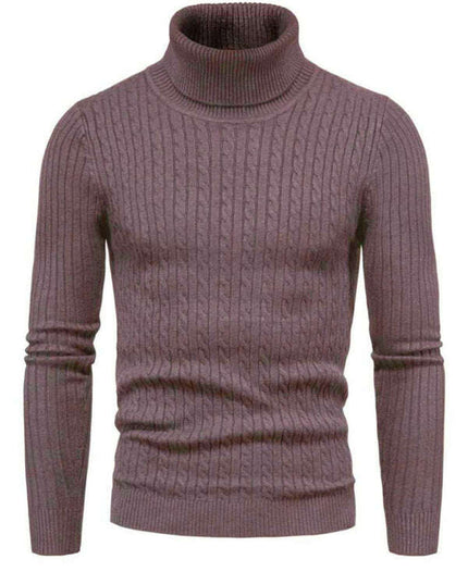 Men's knitted sweater cross-border turtleneck slim fit bottoming sweater