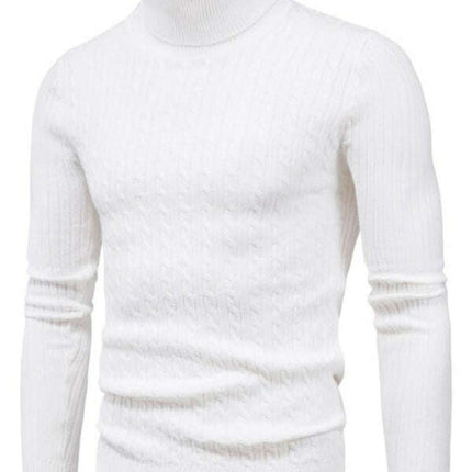 Men's knitted sweater cross-border turtleneck slim fit bottoming sweater