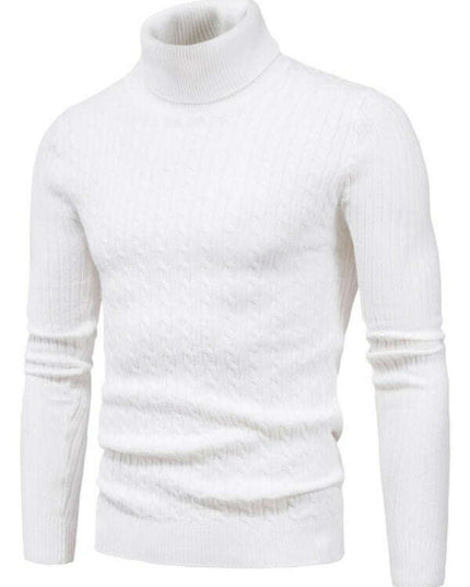 Men's knitted sweater cross-border turtleneck slim fit bottoming sweater
