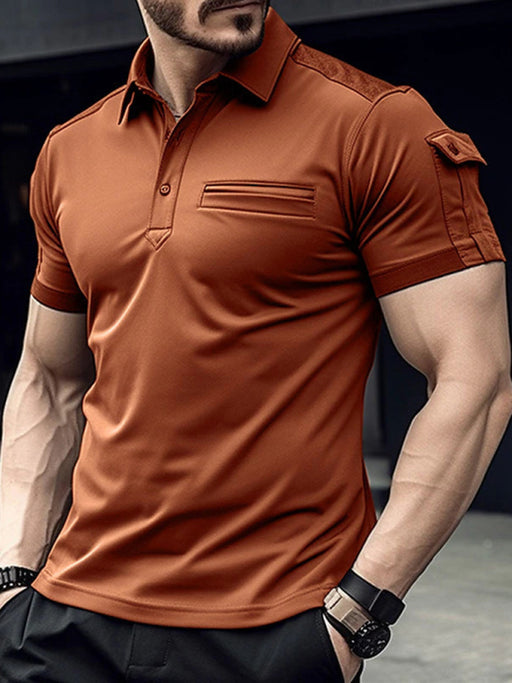 Sporty Men's Performance Polo - Lightweight Tee for Active Lifestyle