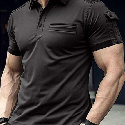 Men's Active Lifestyle Performance Polo - Trendy and Functional Shirt