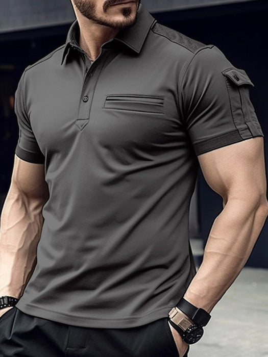Performance Polo Shirt for Active Men - Stylish and Breathable Tee for Sports and Casual Wear