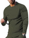 Cozy Men's Polyester Lounge Set with Long Sleeve Tee and Matching Pants